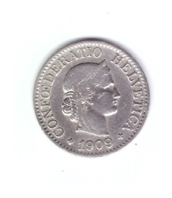 Moneda Elvetia 10 rappen 1909, stare buna, curata foto