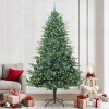 VidaXL Brad de Crăciun artificial pre-luminat cu set de bile Verde 3395373