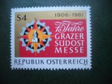 HOPCT TIMBRE MNH 589 TARGUL GRAZ 1981 -1 VAL AUSTRIA, Nestampilat