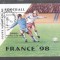 Laos 1997 World Cup Football France perf. sheet Mi.B163 used TA.067