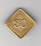 Insigna Facultatea de Constructii Timisoara, 30 ani, promotia 1958