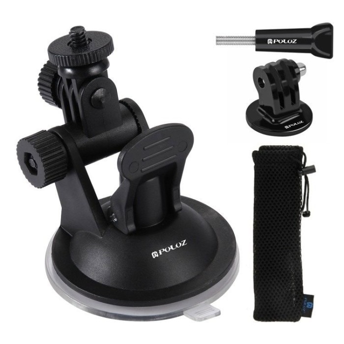 Suport pentru parbrizul mașinii Puluz pentru camere sport(inclusiv Osmo Action 5 Pro, Insta360 X5)
