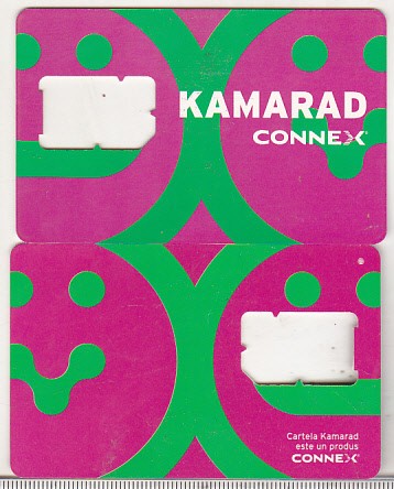 bnk card Romania - Connex - Suport SIM Kamarad - RO-CON-GSM-0015A