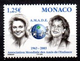 MONACO 2002, Organizatie Ajutor pentru Copii, Regalitate, serie neuzata, MNH, Nestampilat