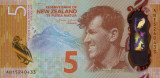 Bancnota Noua Zeelanda 5 Dolari (2015) - P191 UNC ( polimer )
