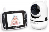 Cu monitor, Monitor video pentru bebeluși HelloBaby cu telecomandă pentru cameră, Oem