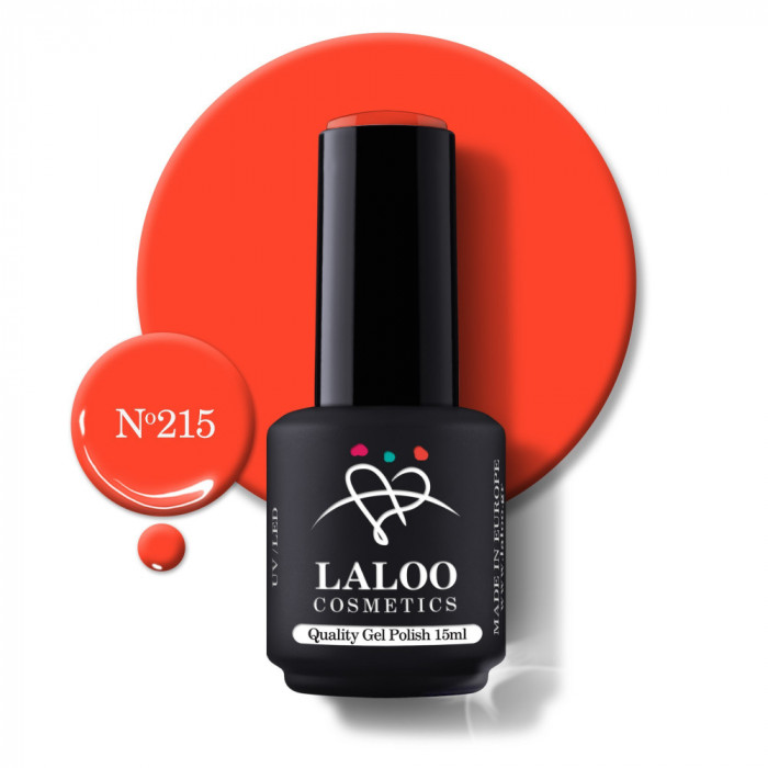 215 Intense Orange Cora | Laloo gel polish 15ml