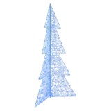 vidaXL Brad de Crăciun cu 240 LED albastru 180 cm Acril 42019212