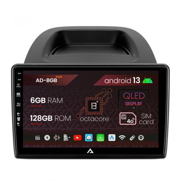 Navigatie Ford EcoSport (2017- Prezent) Android 13, B-octacore 6GB RAM + 128GB ROM, 10.1 Inch - AD-BGB10004+BGRKIT119