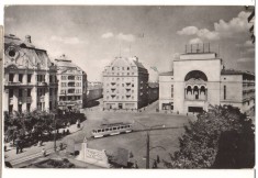CPIB 22084 - CARTE POSTALA - TIMISOARA. PIATA OPEREI, RPR, TRAMVAI