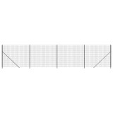 Cumpara ieftin Gard plasa de sarma cu bordura, antracit, 1,8x10 m