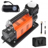 Compresor auto off-road portabil, 10 Bar, 200 l/min, Furtun 8 m, Alimentare borne baterie auto, 334 x 150 x 224 mm, Oem