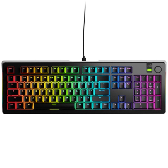 Glorious Tastatura mecanica GMMK 3 PRO 100% Prebuilt, USB-C, Fox Switches, US layout, 104 taste, Negru &quot;GLO-KB-GMMK3-PRO-100-PB-FOX-W-BLK-US&quot; (timbru