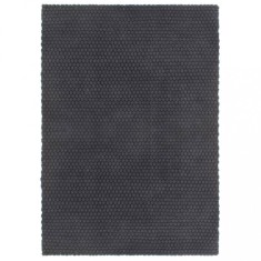 vidaXL Covor dreptunghiular, antracit, 160x230 cm, bumbac