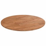 Cumpara ieftin Blat de masa rotund maro deschis &Oslash;40x1,5 cm lemn stejar tratat