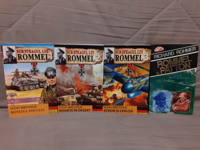 SUB STEAGUL LUI ROMMEL/ROMMEL SI PATTON-HANS BRENNER/RICHARD ROHMER (4 VOL) foto