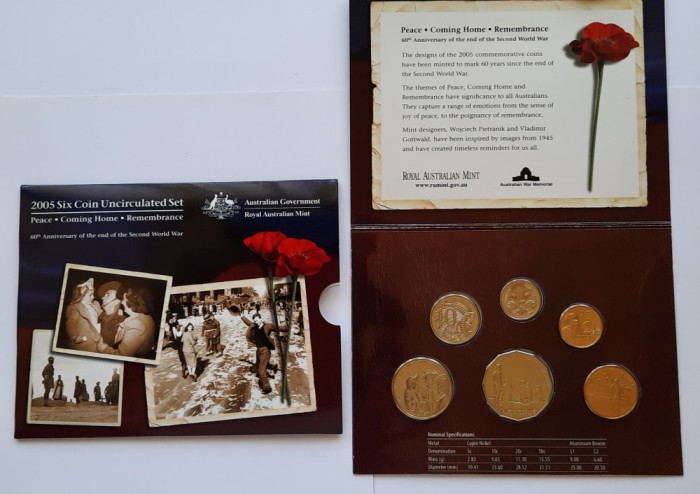 Set monede UNC, Australia 2005 - A 3409