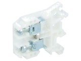 Conector de &Icirc;mbinare Șine 0,5-10mm&sup2; 2 Borne Alb 8mm