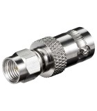 Adaptor SMA tata - BNC mama pini auriti pentru cablu RG 174/U Goobay 11856