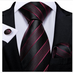 Set cravata + batista + butoni - matase - model 145