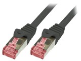 Patch Cord S/FTP Cat6 Negru 2m LSZH