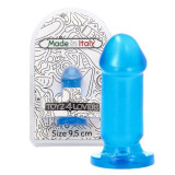 Plug Dildo Anal Mio, Natural, albastru jelly, 8 cm x 3,5 cm