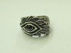 Inel din argint cu onix #2544, 59, Alb