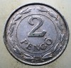 1.558 UNGARIA WWII 2 PENGO 1941, Europa, Aluminiu