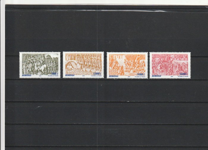 ROMANIA 2004 LP 1660 FRAGMENTE DIN COLUMNA LUI TRAIAN I SERIE MNH NESTAMPILATA
