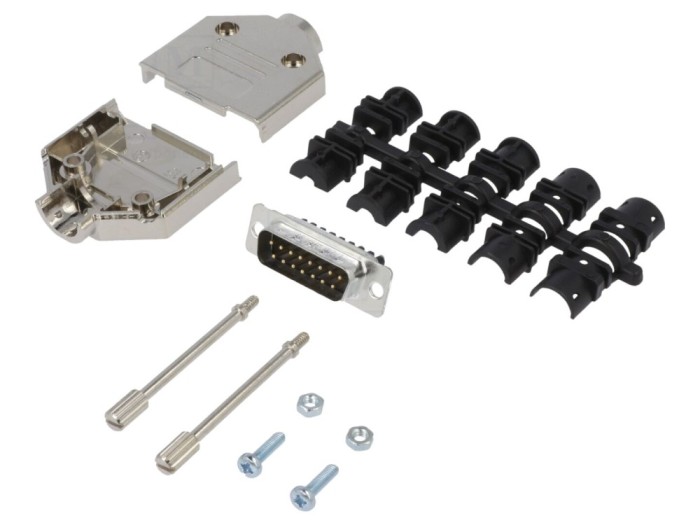 Conector D-Sub 15 Pin Tată Drept