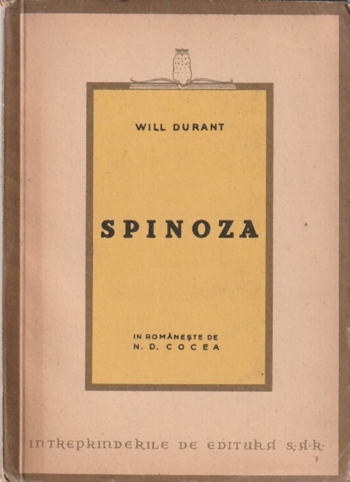 WILL DURANT - SPINOZA ( INTERBELICA )
