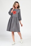 Cumpara ieftin Rochie Medie Dama, Casual, Gri V307 - XL, Eranthe