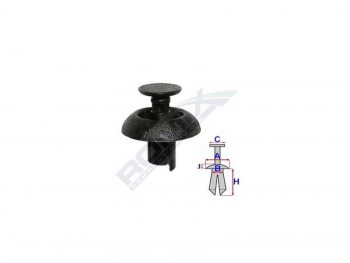 Set 10 bucati clips fixare compartiment motor Lexus, Toyota C60459 foto