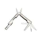 Cumpara ieftin Cleste multifunctional pliabil din inox cu 6 functii, compact, cu inel pentru chei, 10.5 cm deschis