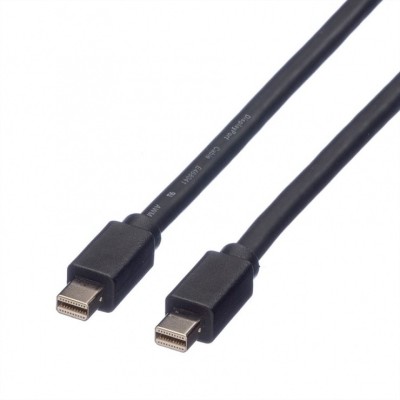 Cablu Mini Displayport la Mini Displayport T-T 2m Negru, Roline 11.04.5640 foto