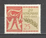 Iugoslavia.1963 20 ani intalnirea Comitetului AVNOJ SI.207, Nestampilat