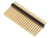 Conector șir pini tată FISCHER ELEKTRONIK 2x20, 40 pini, aurit, pas 1.27mm, cod SLVW4 080 40G