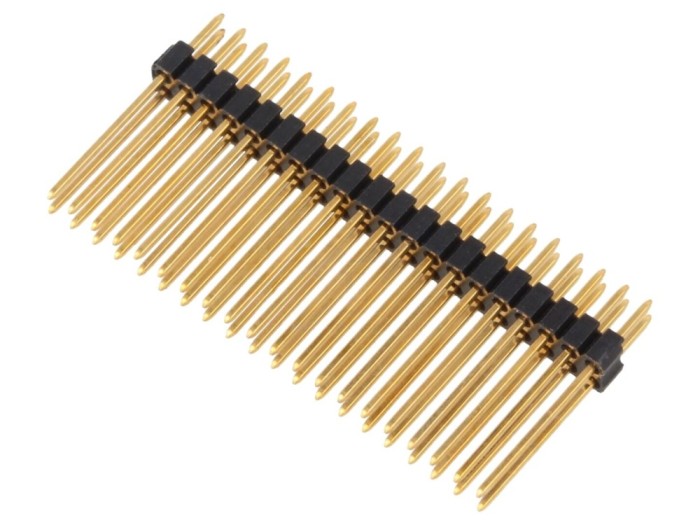 Conector şir pini tată 2x20 aurit