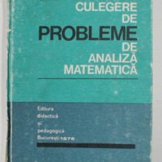 CULEGERE DE PROBLEME DE ANALIZA MATEMATICA de MARIANA CRAIU, MARCEL N. ROSCULET , 1976
