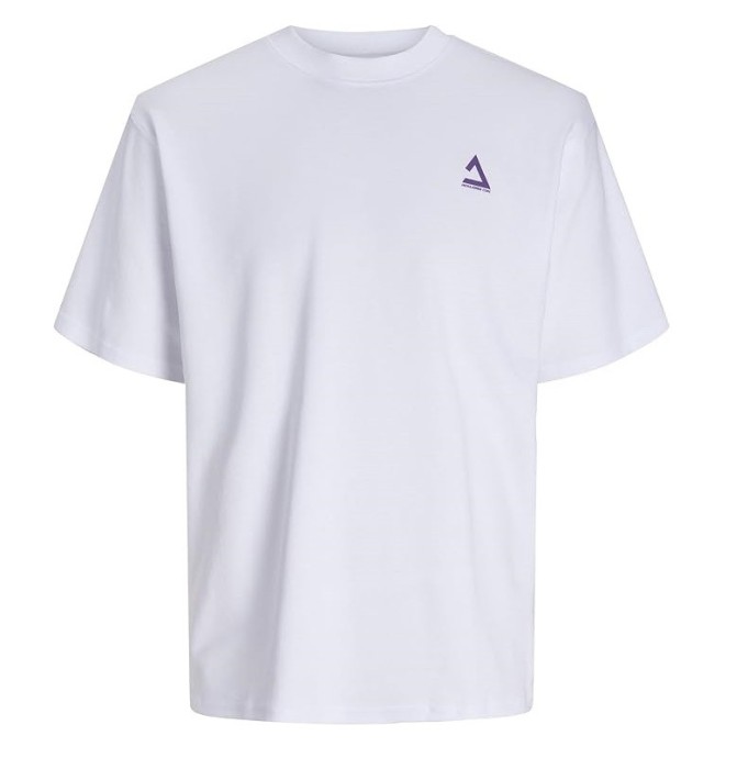 Tricou cu maneca scurta pentru barbati JACK JONES Jcotriangle Summer Tee SS, alb, L - OUTLET