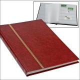 Clasor pentru timbre cu 16 pagini albe, format de carte 170 x 225 mm, coperta Burgundy