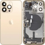 Capac Baterie Apple iPhone 13 Pro, Cu Carcasa Mijloc, Full Parts, Auriu, Swap Premium