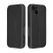 Husa tip carte pentru apple iphone 14 techsuit, inchidere magnetica, negru