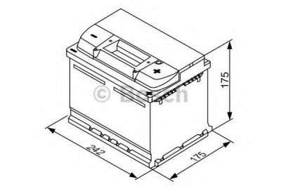 Baterie de pornire FORD B-MAX (JK) (2012 - 2016) BOSCH 0 092 S30 041 foto