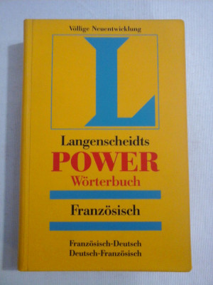 Langenscheidts POWER Worterbuch Franzosisch; Franzosisch-Deutsch; Deutsch-Franzosisch foto