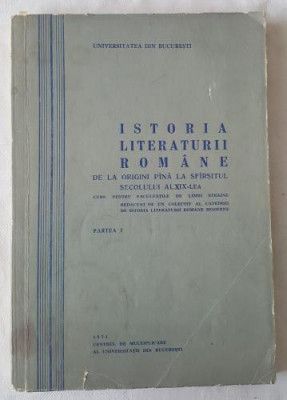 Istoria literaturii romane - Partea I foto