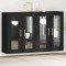 vidaXL Dulap montat pe perete 2 pcs Stejar negru 69.5 x 34 x 90 cm 3334307