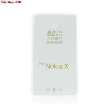 HUSA SILICON ULTRA SLIM NOKIA X NORMANDY TRANSPARENT foto