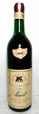 D 7 -vin ROSU PINOT CA CORNIARI (VENEZIA), recoltare 1966 CL 72, GR 12,5 foto