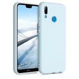 Husa pentru Huawei P20 Lite, Silicon, Albastru, 44358.200, Carcasa, Kwmobile